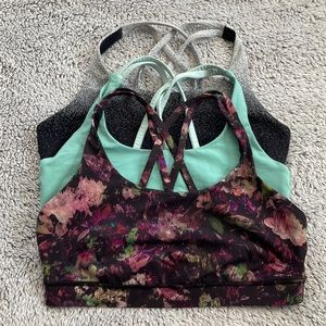 Bundle of 3 lulu lemon energy bras